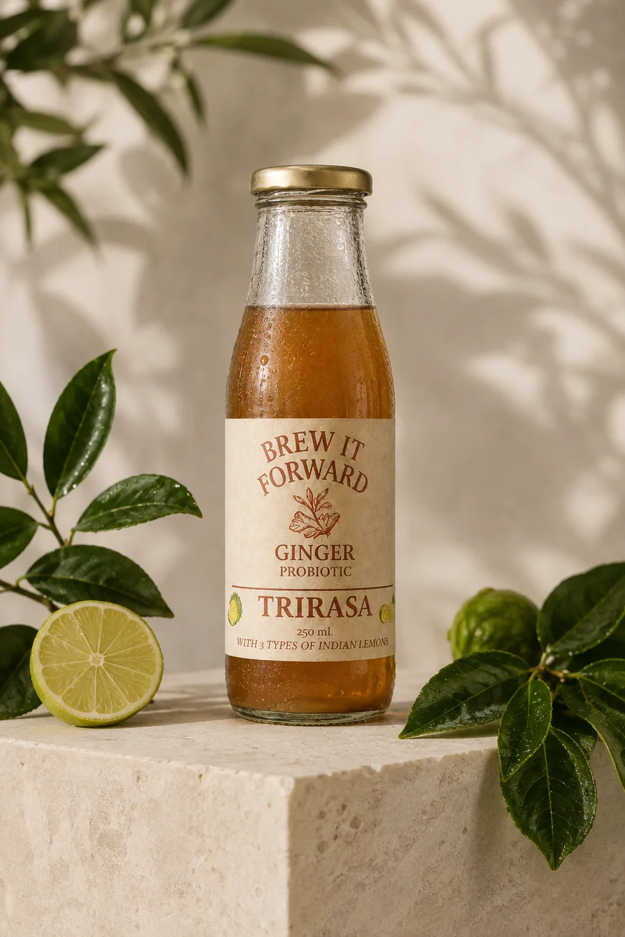 Trirasa ginger ferment with its original botanical label