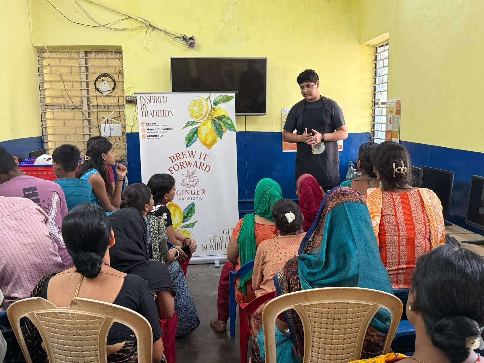Women listening during the Brew It Forward NGO session